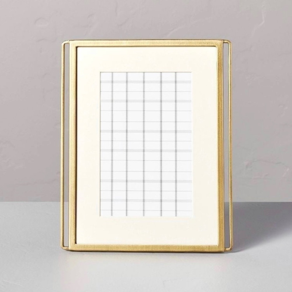 4”x6” Wire-Edge Brass Picture Frame Antique Finish - Hearth & Hand Magnolia